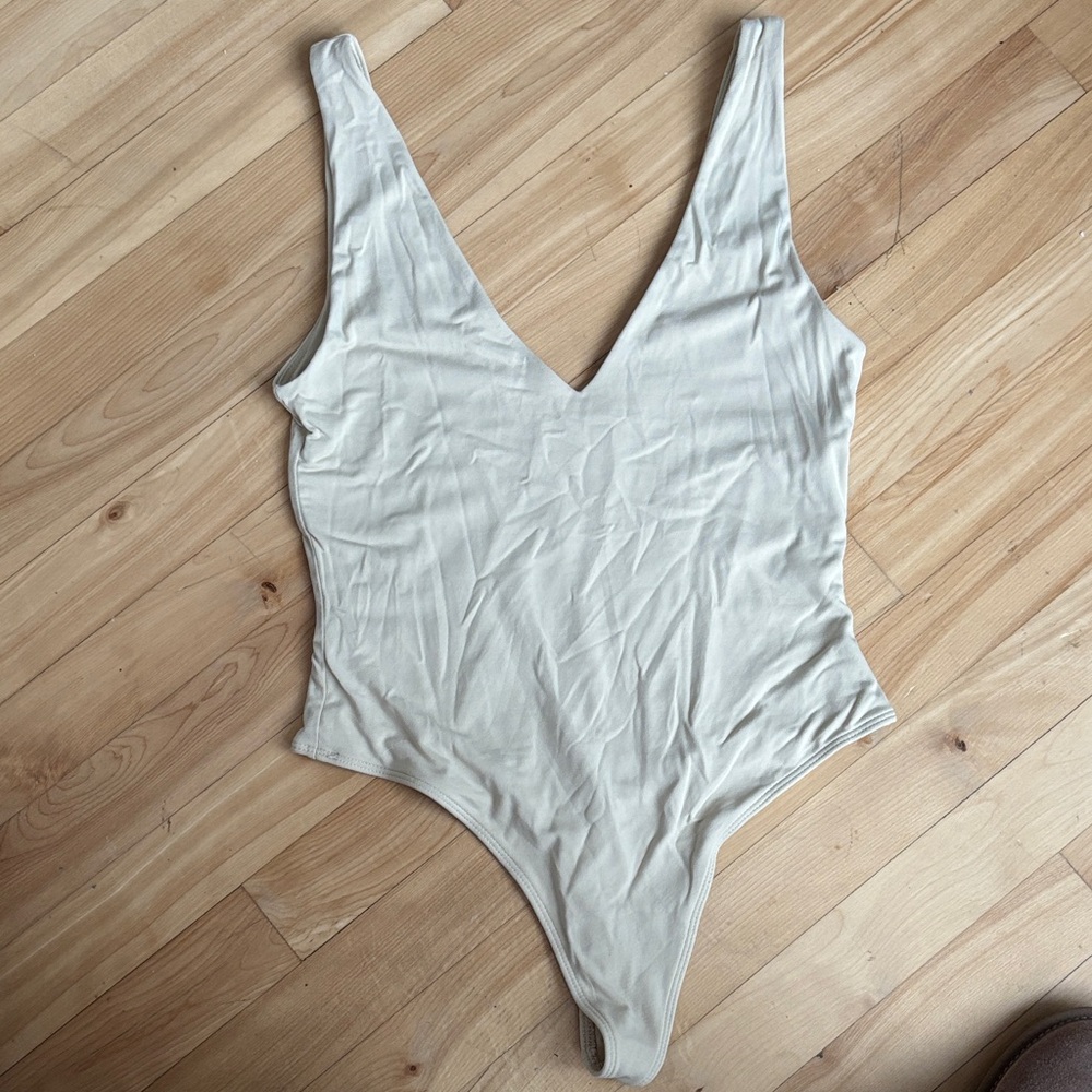 Babaton Beige Sleeveless Top